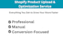 upload and optimize shopify product listings
